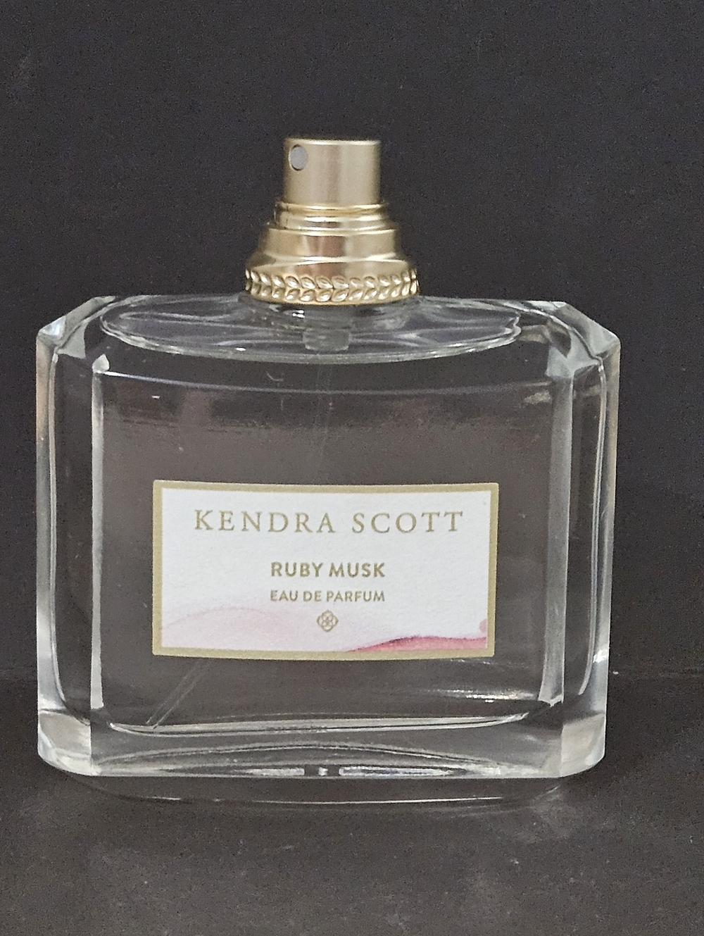 Kendra Scott Ruby Musk Perfume Bottle - 2.5 Fl 9z. No Cover.